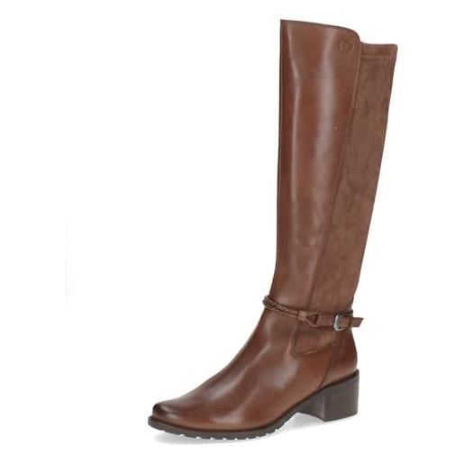 CAPRICE damen 9-25600-43, stivali alla moda donna, cognac comb, 38.5 eu