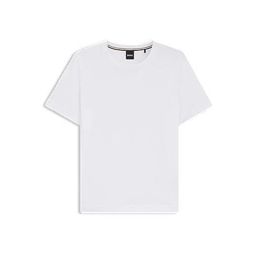 BOSS t-shirt relaxed fit in jersey di cotone, bianco