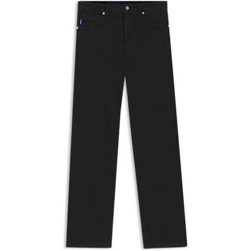 HUGO jeans straight fit in denim elasticizzato nero, nero