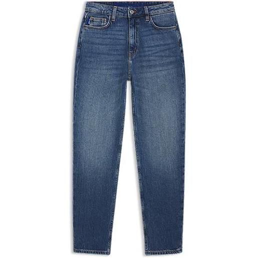 HUGO jeans mom in denim elasticizzato blu, blu