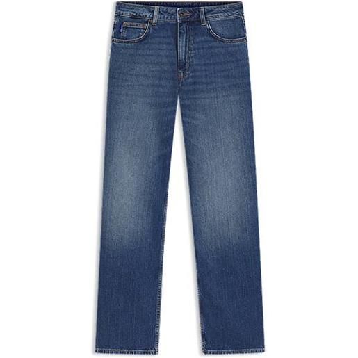 HUGO jeans lunghi straight fit in denim elasticizzato blu, blu
