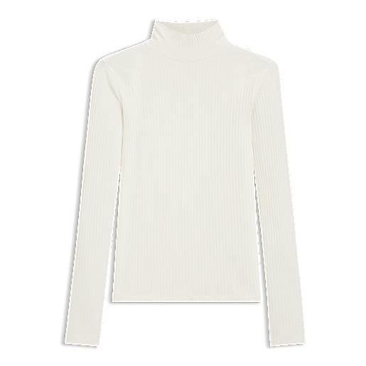 HUGO t-shirt slim fit in cotone elasticizzato con logo stampato, bianco