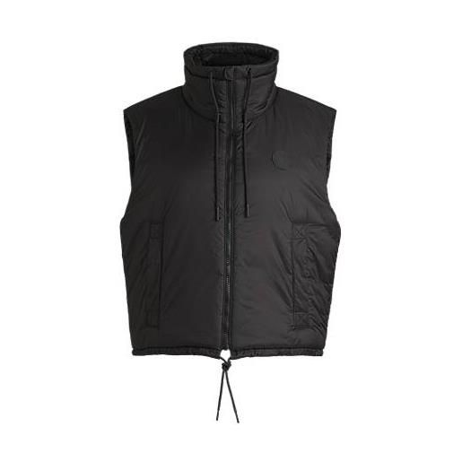 HUGO gilet idrorepellente con targhetta con logo happy HUGO, nero