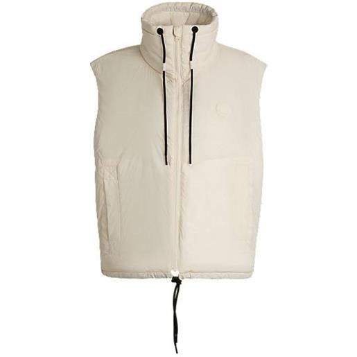 HUGO gilet idrorepellente con targhetta con logo happy HUGO, colore neutro