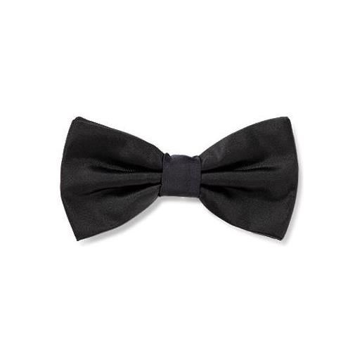 BOSS papillon in seta jacquard italiana, nero