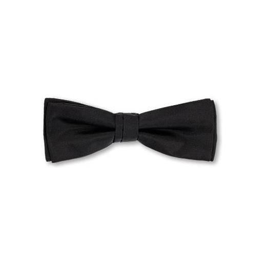 BOSS papillon in seta jacquard italiana, nero