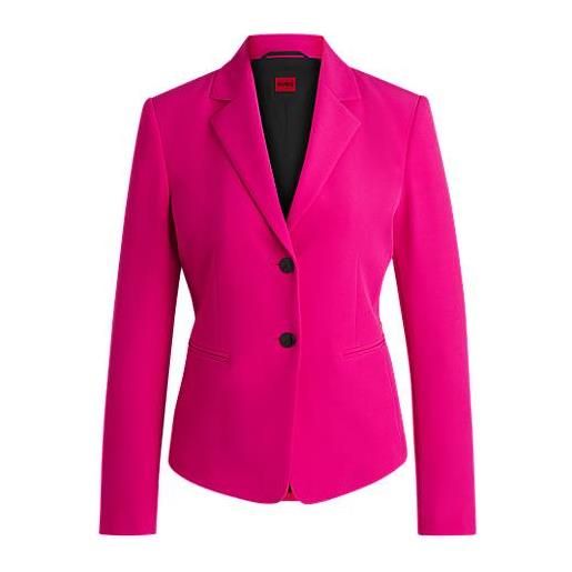 HUGO blazer slim fit in materiale elasticizzato, rosa