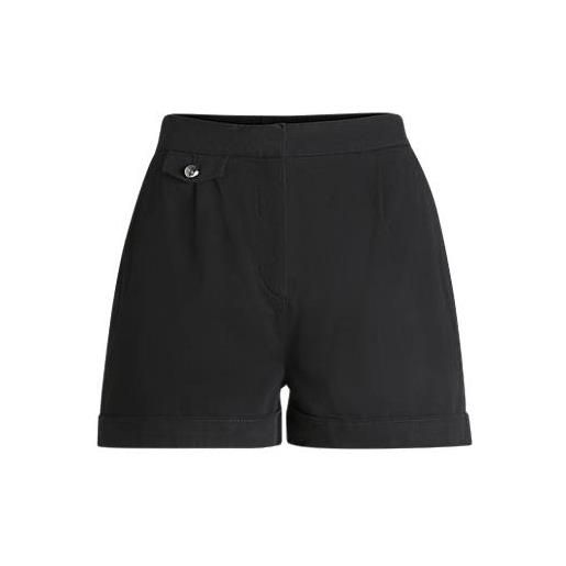 BOSS shorts dalla linea svasata in cotone elasticizzato manopesca, nero