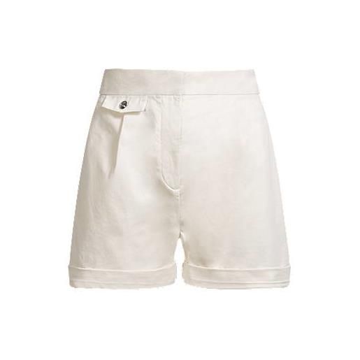 BOSS shorts dalla linea svasata in cotone elasticizzato manopesca, colore neutro