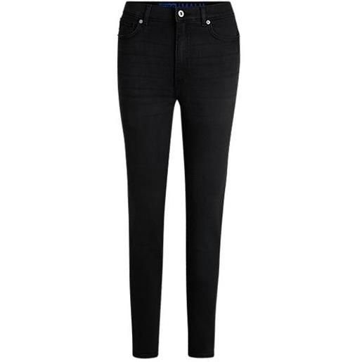 HUGO jeans skinny fit in denim elasticizzato nero, nero