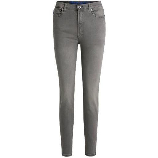 HUGO jeans skinny fit in denim elasticizzato grigio scuro, grigio scuro