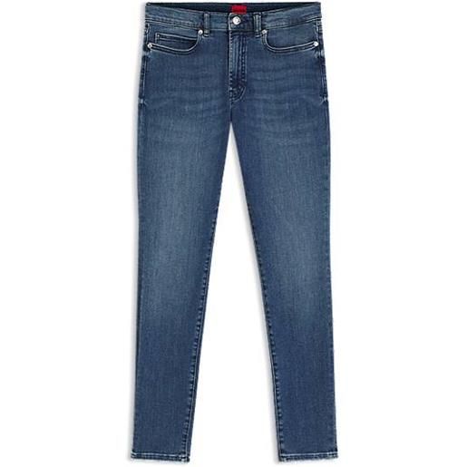 HUGO jeans skinny fit in denim super stretch blu, blu