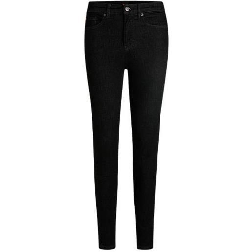 BOSS jeans skinny fit in denim super stretch nero, nero