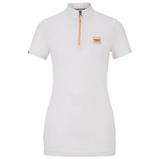 BOSS camicia color pesca a mezze maniche da equitazione per l'allenamento, arancio chiaro