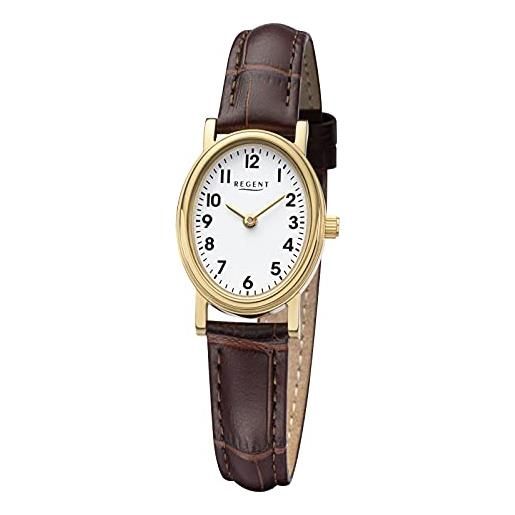 REGENT orologio analogueico quarzo donna con cinturino in pelle 12100772