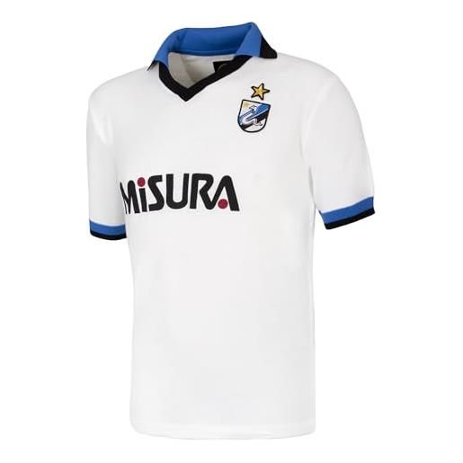 Inter 1986 away retro football shirt unisex adulto, white, m