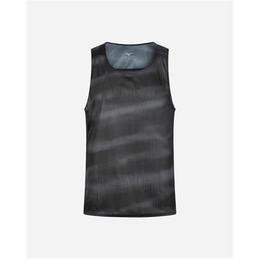 Mizuno aeroflow graphic m - canotta running - uomo - nero
