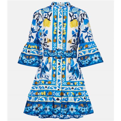 Farm Rio abito corto in cotone con stampa floreale