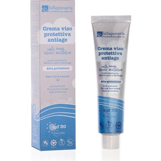 LA SAPONARIA crema viso protettiva antiage spf30 40ml - solare viso alta prot. 