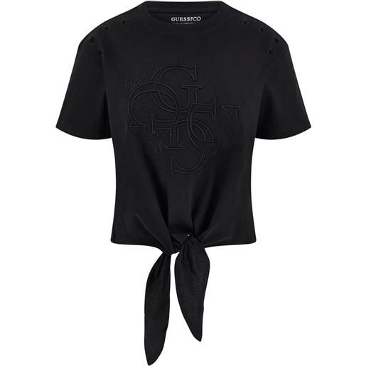 GUESS t-shirt boxy cropped con logo donna