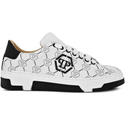 Philipp Plein sneakers con monogramma - bianco