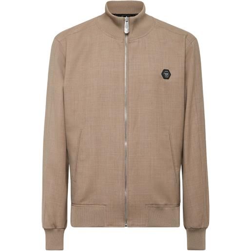 Philipp Plein giacca con applicazione - marrone