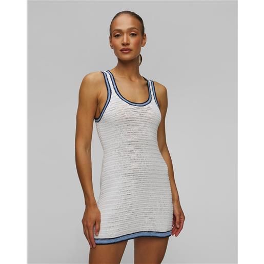 The Upside abito bianco da donna The Upside elsa crochet mini dress