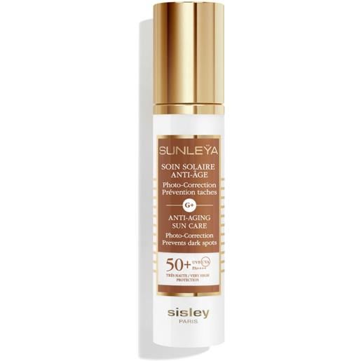 Sisley soin solaire anti-âge spf50+ 50 ml protezione solare anti-età previene e corregge - spf50+