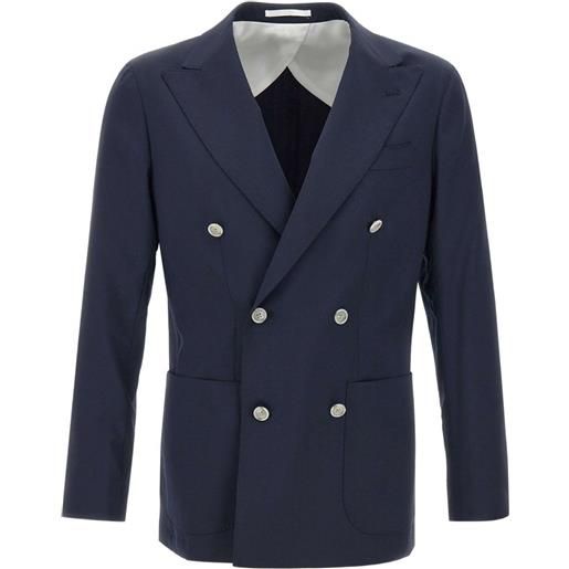 Barba blazer in lana - blu