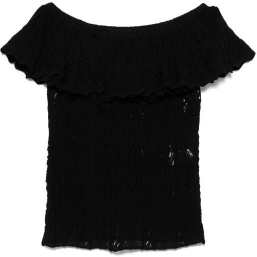 Antonino Valenti top bissau - nero