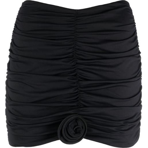 La Reveche minigonna lillibet a fiori - nero