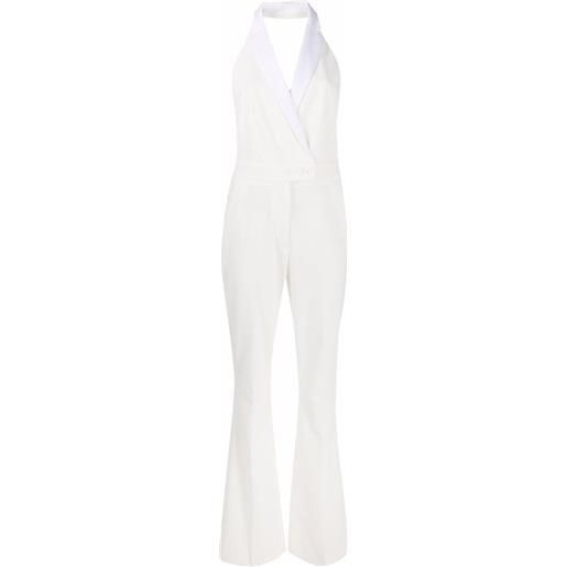 DONDUP tuta intera smanicata doppiopetto - bianco