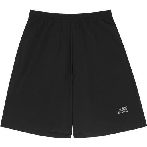 MM6 Maison Margiela X Salomon x salomon shorts con grafica numerica - nero