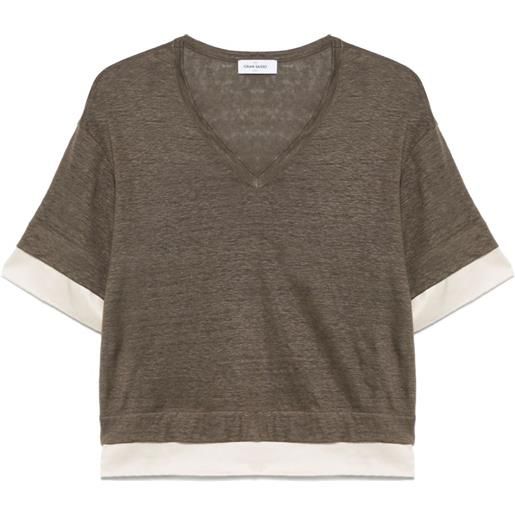 Gran Sasso t-shirt in maglia fine - verde
