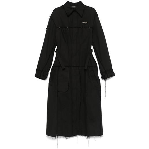 Elena Velez trench denim - nero
