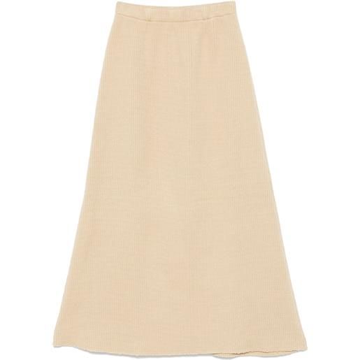 Elena Velez gonna midi cozy - toni neutri