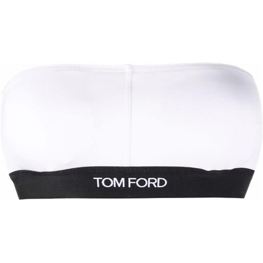TOM FORD reggiseno a fascia bicolore - bianco