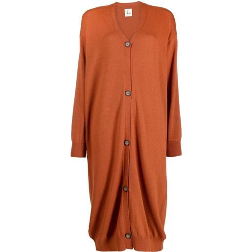 PAULA abito con bottoni - arancione