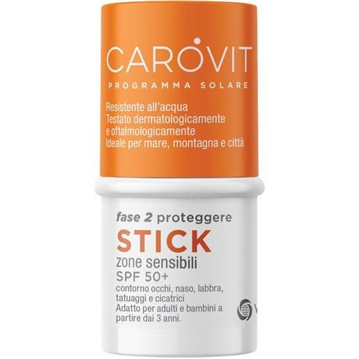 MEDA PHARMA SpA carovit stick trasparente zone sensibili spf50+ 4ml
