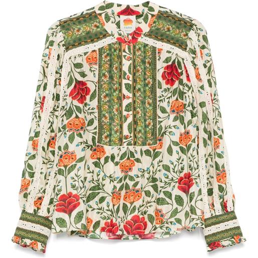 FARM Rio blusa garden tapestry - verde