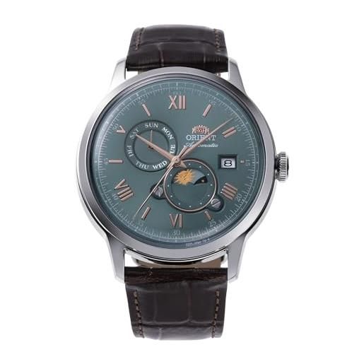 Orient classic bambino sun & moon - orologio uomo automatico a carica manuale elegante day & night giorno e notte ak08