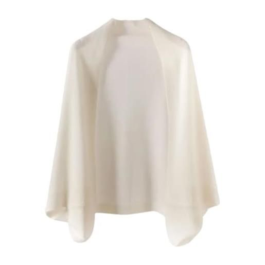 Generic elegante scialle in cashmere per donna poncho corto invernale caldo e morbido in tinta unita e sciarpa