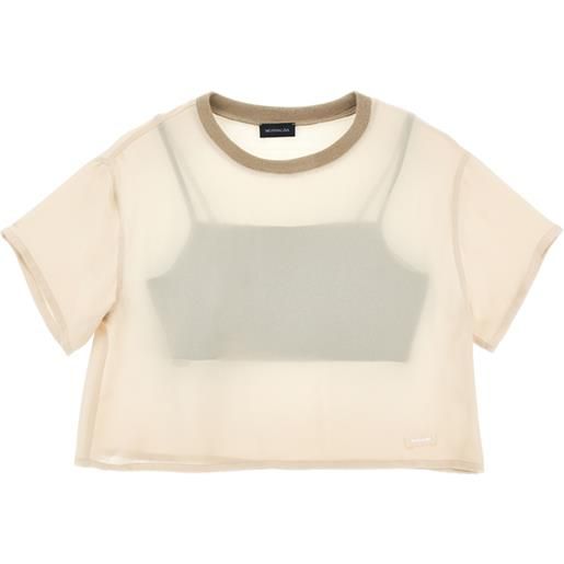 Monnalisa t-shirt georgette con top