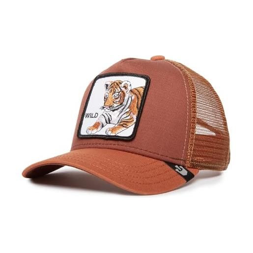 Goorin Bros., the farm, cappello trucker unisex per bambini, marrone (wild tiger - bambini), taglia unica, taglia unica