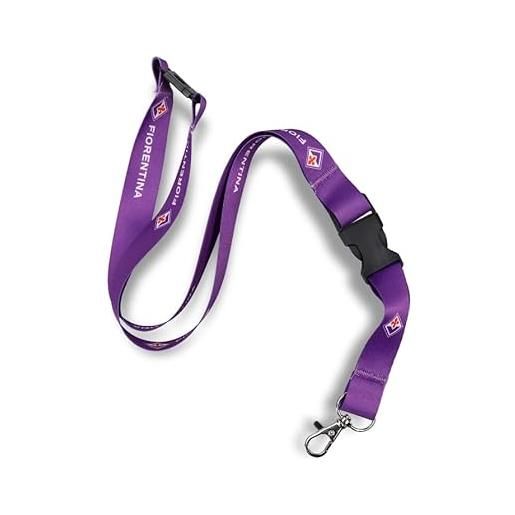Generico portachiavi da collo portabadge compatibile con fiorentina calcio viola unica