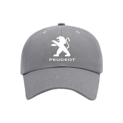 HGDFSVD berretto da baseball, per peugeot 106 107 108 205 20 uomini donne regolabile baseball cap con logo berretto da corsa decorazione, g