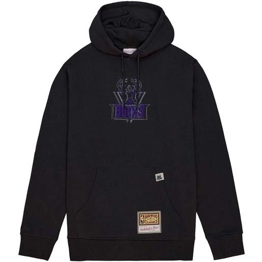 MITCHELL & NESS felpa con cappuccio nba golden hour glaze bucks