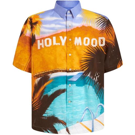 ETRO camicia con stampa grafica - arancione