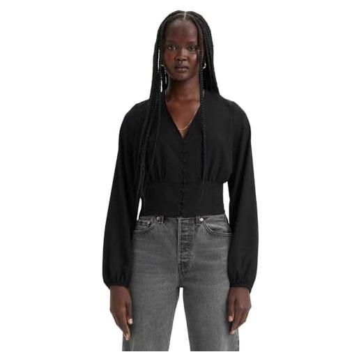 Levi's tamara ls blouse blacks, dark ages 4, xs donna