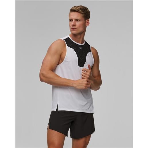 X-Bionic canottiera da corsa unisex x-bionic corefusion run tank bianco-nera